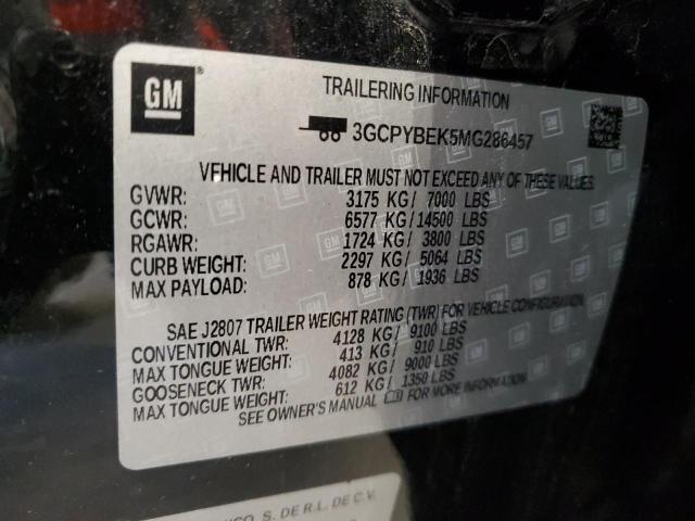 2021 CHEVROLET SILVERADO 3GCPYBEK5MG286457