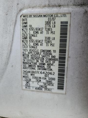 2007 NISSAN PATHFINDER #3286758342