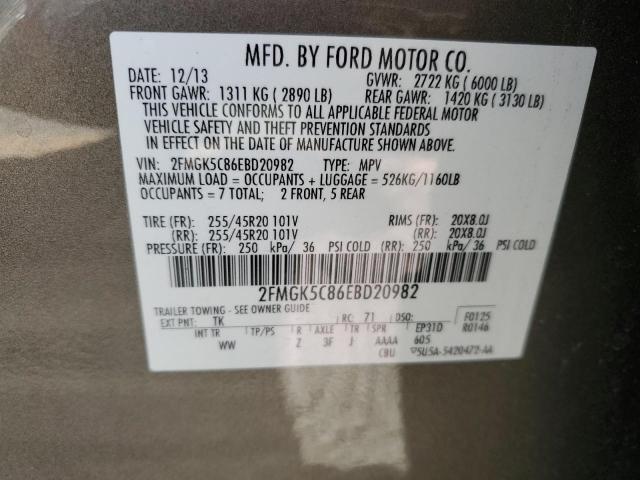 2014 FORD FLEX SEL #3283810413