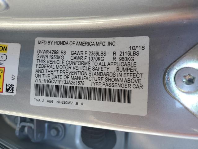 2018 HONDA ACCORD LX #3284038810