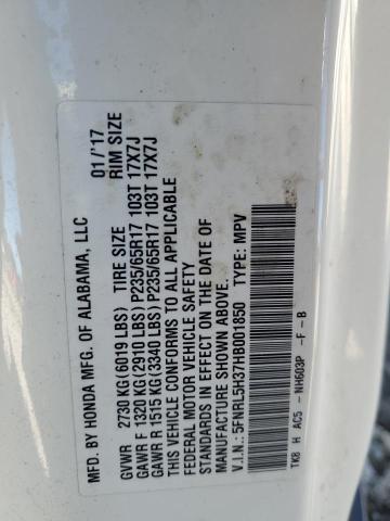 2017 HONDA ODYSSEY SE 5FNRL5H37HB001850