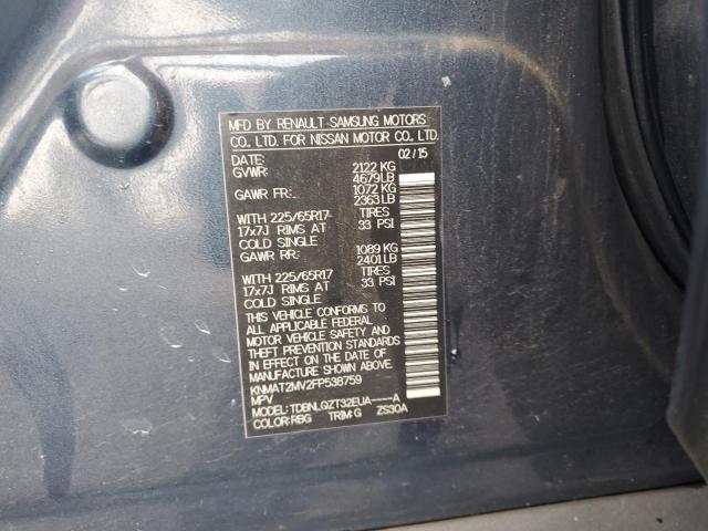 2015 NISSAN ROGUE S - KNMAT2MV2FP538759