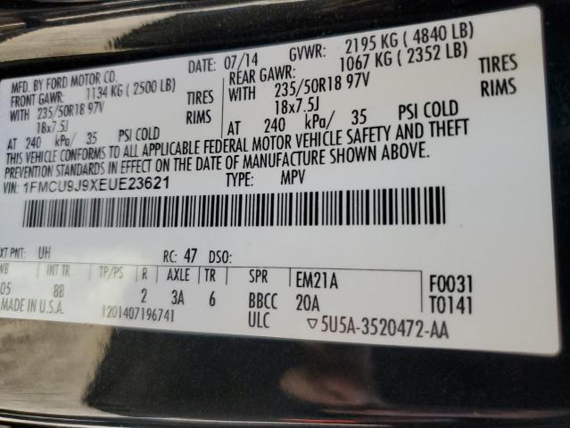 2014 FORD ESCAPE TIT - 1FMCU9J9XEUE23621