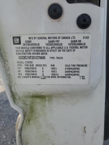 2003 CHEVROLET SILVERADO #3284064545