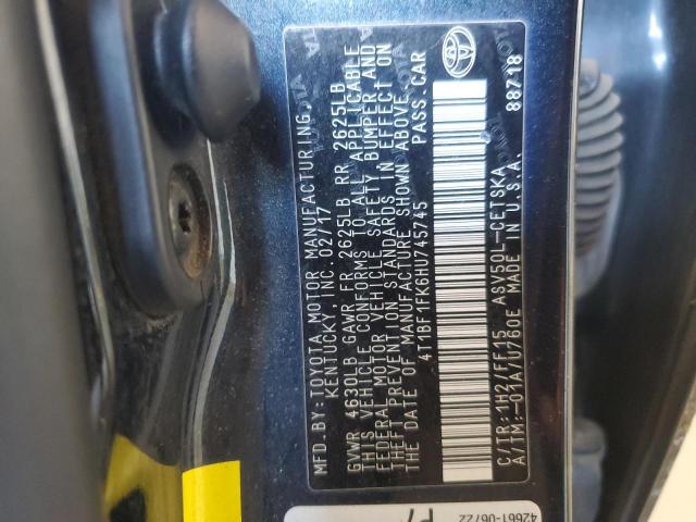 2017 TOYOTA CAMRY LE 4T1BF1FK6HU745745