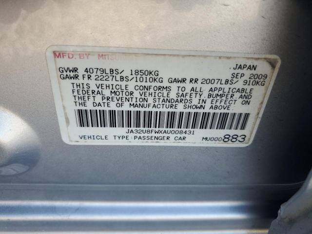 2010 MITSUBISHI LANCER GTS - JA32U8FWXAU008431