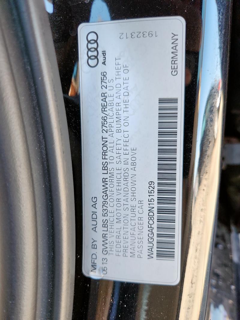 2013 AUDI A6 PREMIUM - WAUGGAFC8DN151529