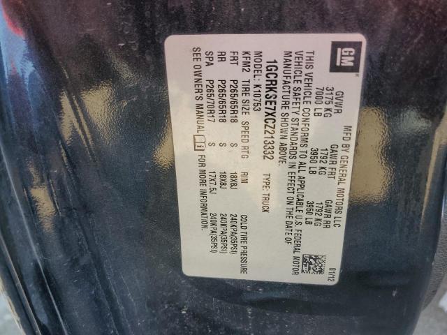 2012 CHEVROLET SILVERADO - 1GCRKSE7XCZ213332