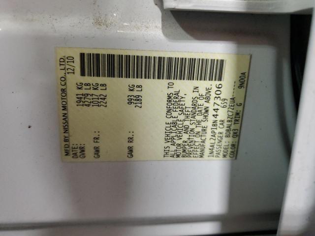 2011 NISSAN ALTIMA BAS - 1N4AL2AP1BN447306