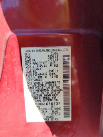 2006 NISSAN PATHFINDER #3275258578