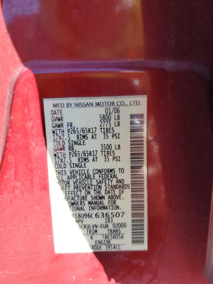 Lot #3275258578 2006 NISSAN PATHFINDER