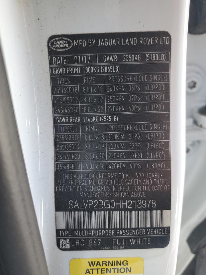 LAND ROVER RANGE ROVER SE