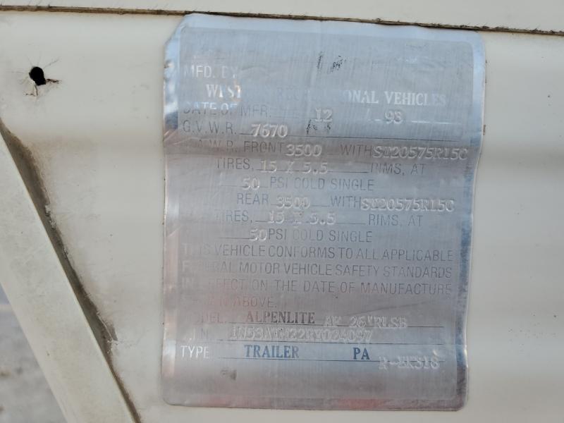 1995 WESTERN RE DREAMER #3284964967