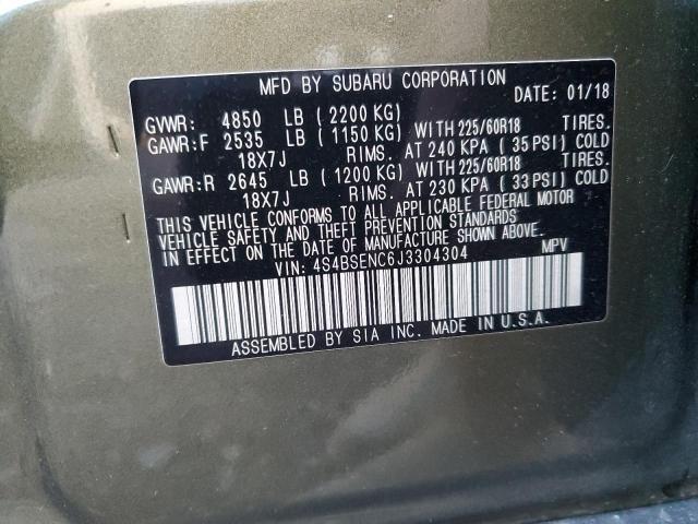 2018 SUBARU OUTBACK 3. - 4S4BSENC6J3304304