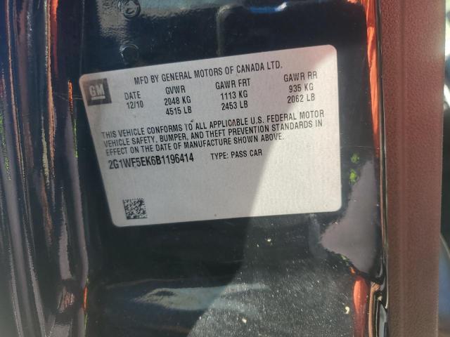 2011 CHEVROLET IMPALA LS - 2G1WF5EK6B1196414