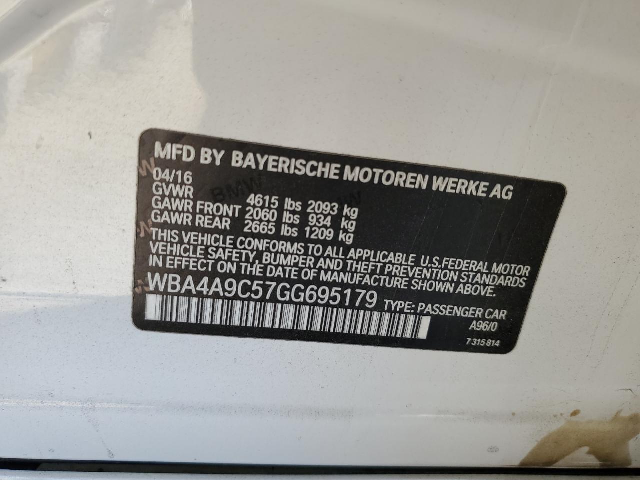 BMW 4 SERIES GRAN COUPE I GRAN COUPE SULEV