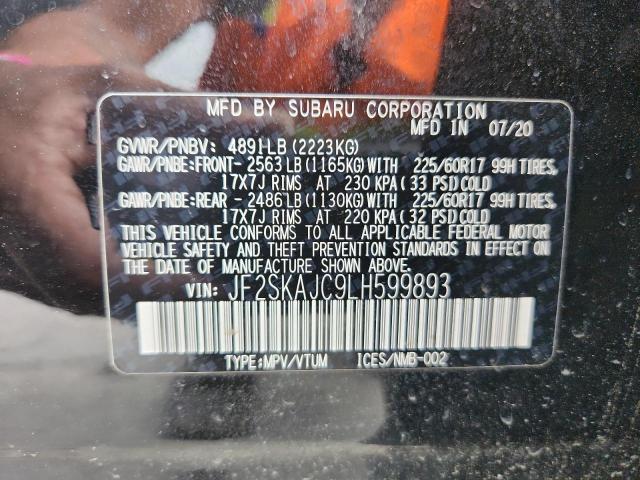 2020 SUBARU FORESTER PREMIUM #3284381020