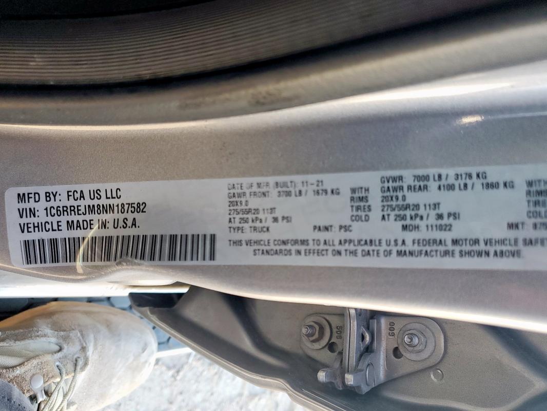 2022 RAM 1500 LARAM #3279488255