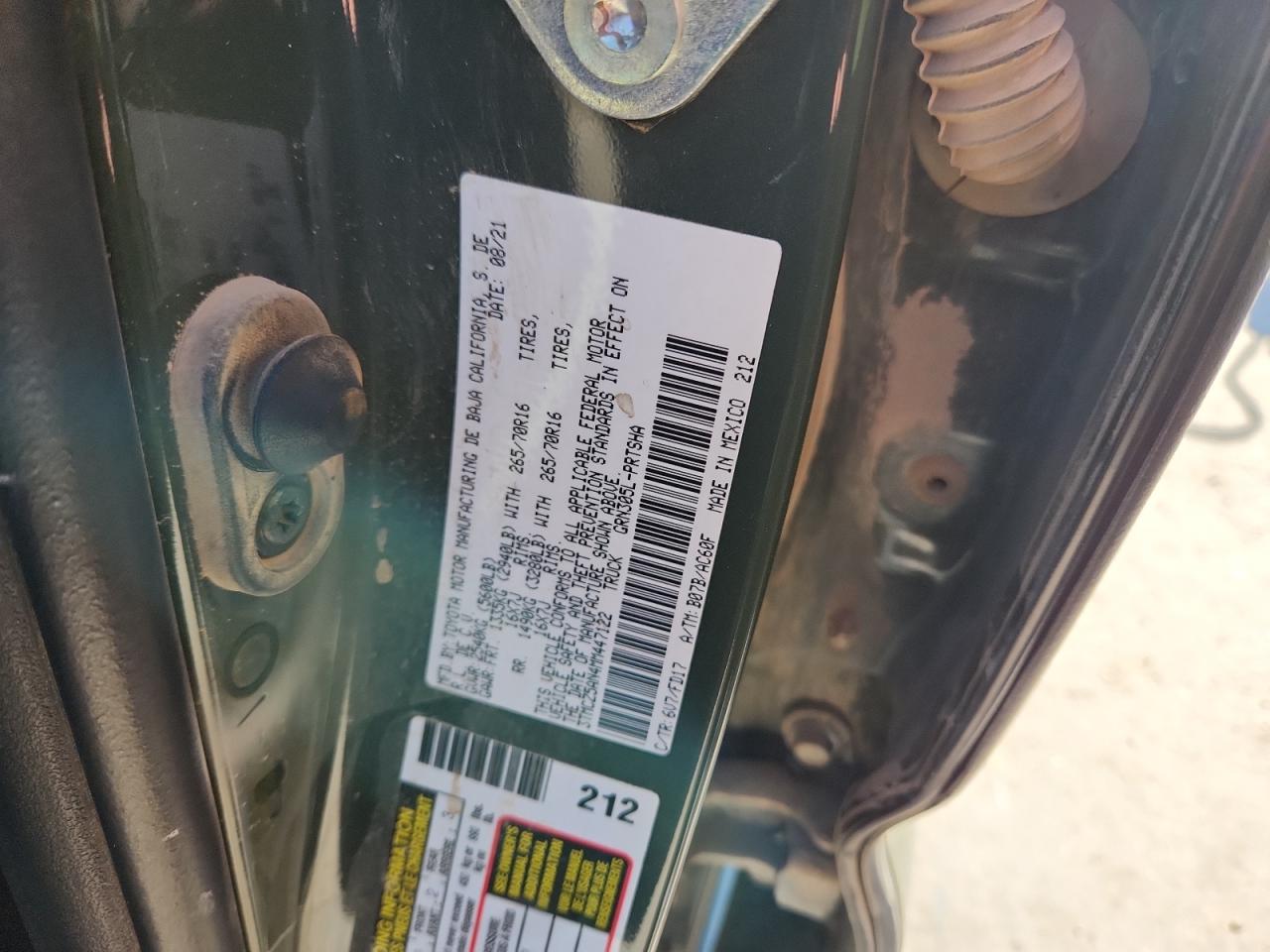 TOYOTA TACOMA DOUBLE CAB