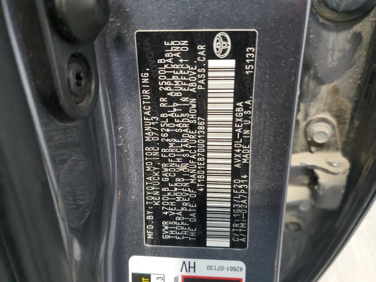 TOYOTA AVALON HYBRID