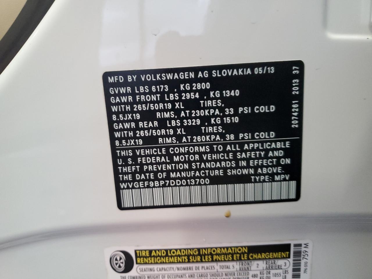 VOLKSWAGEN TOUAREG V6