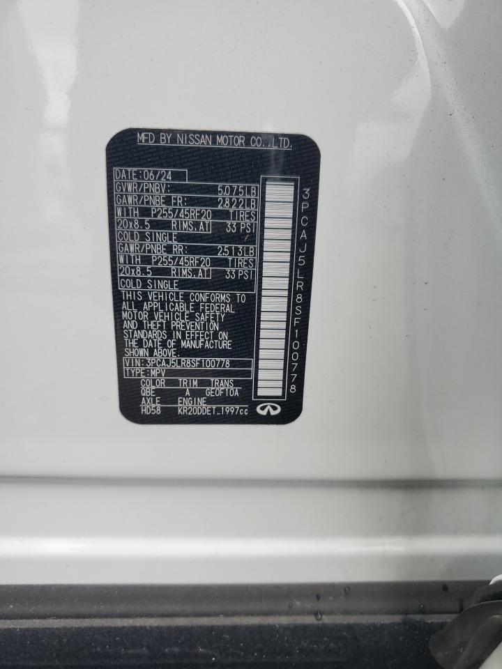 INFINITI QX55 SENSORY