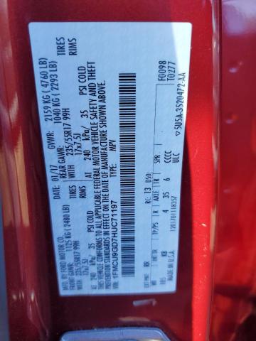 2017 FORD ESCAPE SE #3266714362