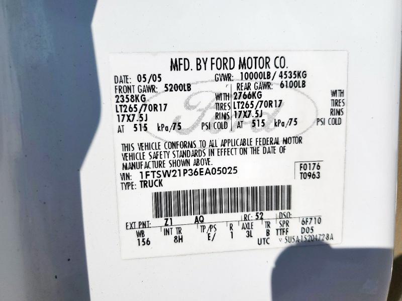 2006 FORD TRUCK F250 CREW C PU 4X4 C #3287727196