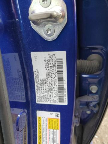 2022 HONDA ACCORD HYBRID SPORT 1HGCV3F2XNA001619