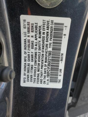 2016 HONDA CIVIC EX - 19XFC1F35GE217683