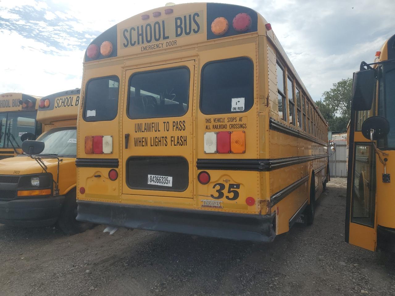 Lot #3263668729 2011 THOMAS SCHOOL BUS