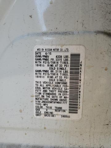 2015 NISSAN ROGUE SELE - JN8AS5MT9FW661777