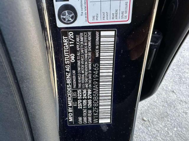 2021 MERCEDES-BENZ E 350 W1KZF8DB5MA919465