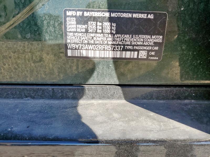 2024 BMW I4 EDRIVE WBY73AW02RFR57337