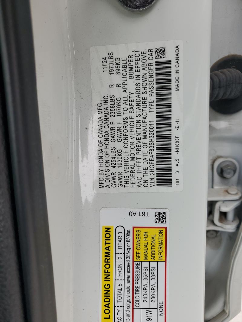 2025 HONDA CIVIC SPOR #3301947479