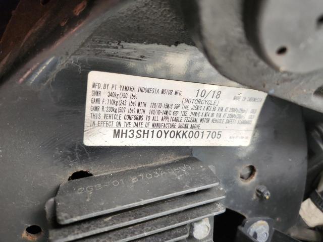 2019 YAMAHA CZD300 A MH3SH10Y0KK001705