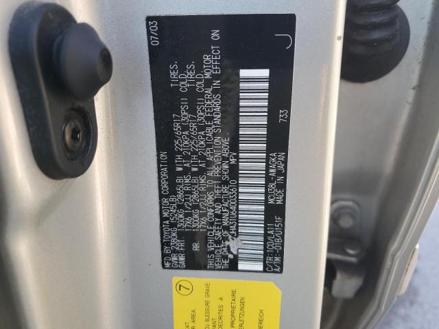 2004 LEXUS RX 330 #3302796941