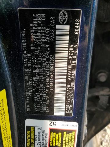 2018 TOYOTA CAMRY L - 4T1B11HK5JU615957
