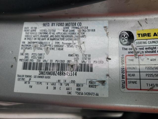 2008 MERCURY MILAN PREM #3291332137