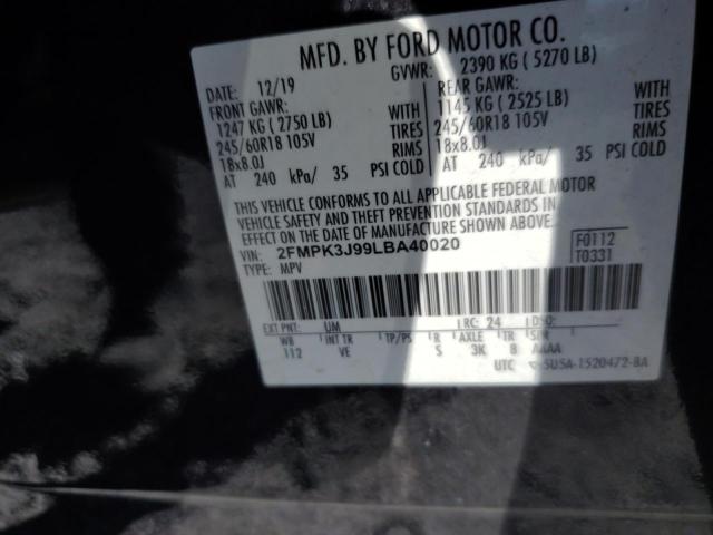 2020 FORD EDGE SEL #3282345335