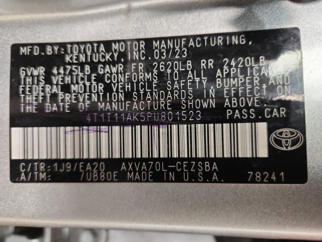2023 TOYOTA CAMRY SE N - 4T1T11AK5PU801523