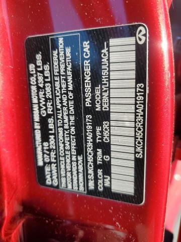 2017 INFINITI QX30 BASE #3294414511