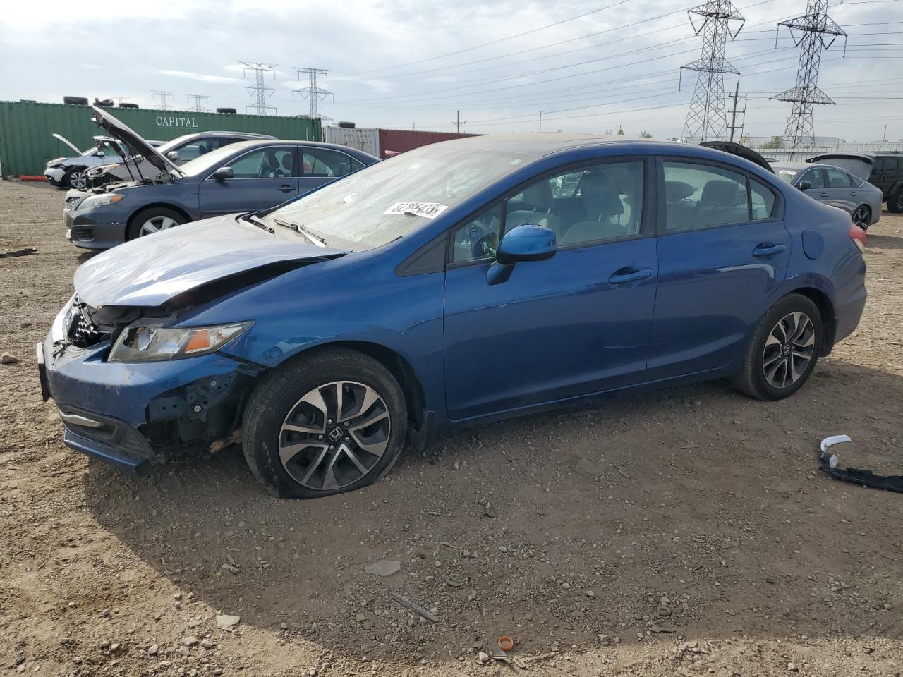 Lot #3286664287 2013 HONDA CIVIC EX