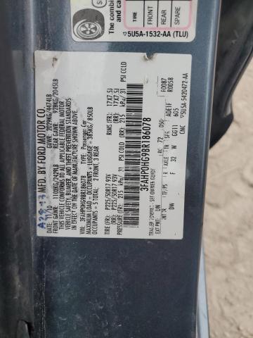 2011 FORD FUSION SE - 3FAHP0HG9BR186078