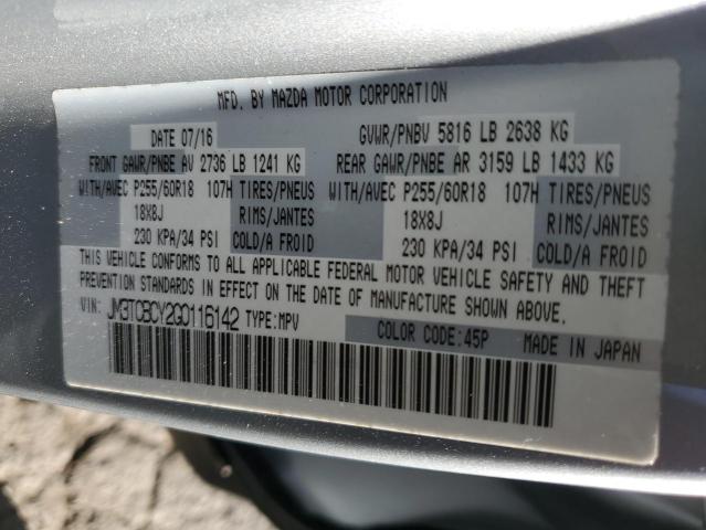 2016 MAZDA CX-9 TOURING JM3TCBCY2G0116142