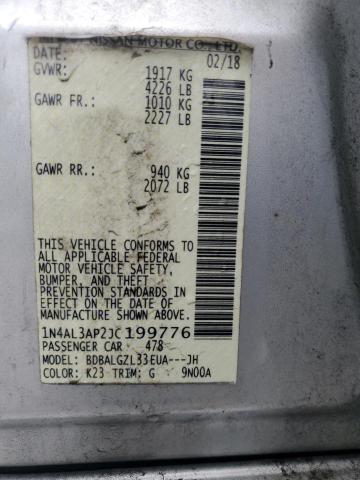 2018 NISSAN ALTIMA 2.5 #3294496506