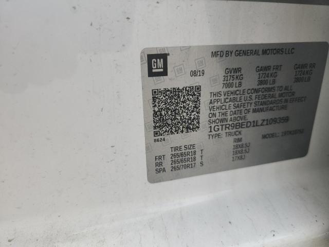 2020 GMC SIERRA K15 1GTR9BED1LZ109359