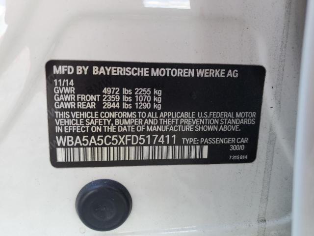 2015 BMW 528 I WBA5A5C5XFD517411