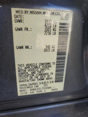 2014 NISSAN ALTIMA 2.5 - 1N4AL3AP0EC166538