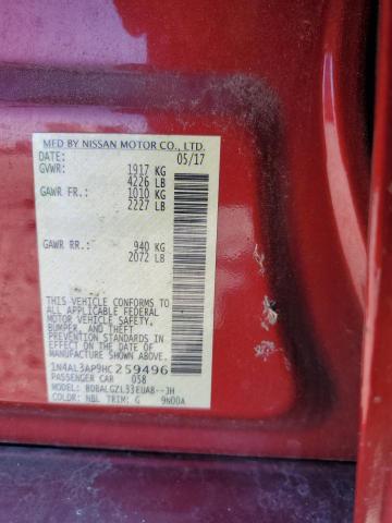 2017 NISSAN ALTIMA 2.5 - 1N4AL3AP9HC259496